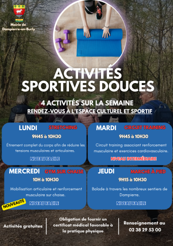 Activités sportives et douces